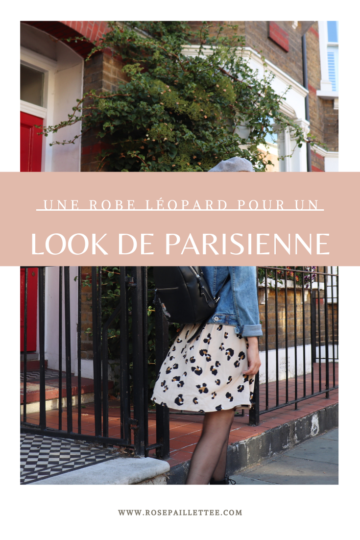 Une robe léopard pour un look de parisienne