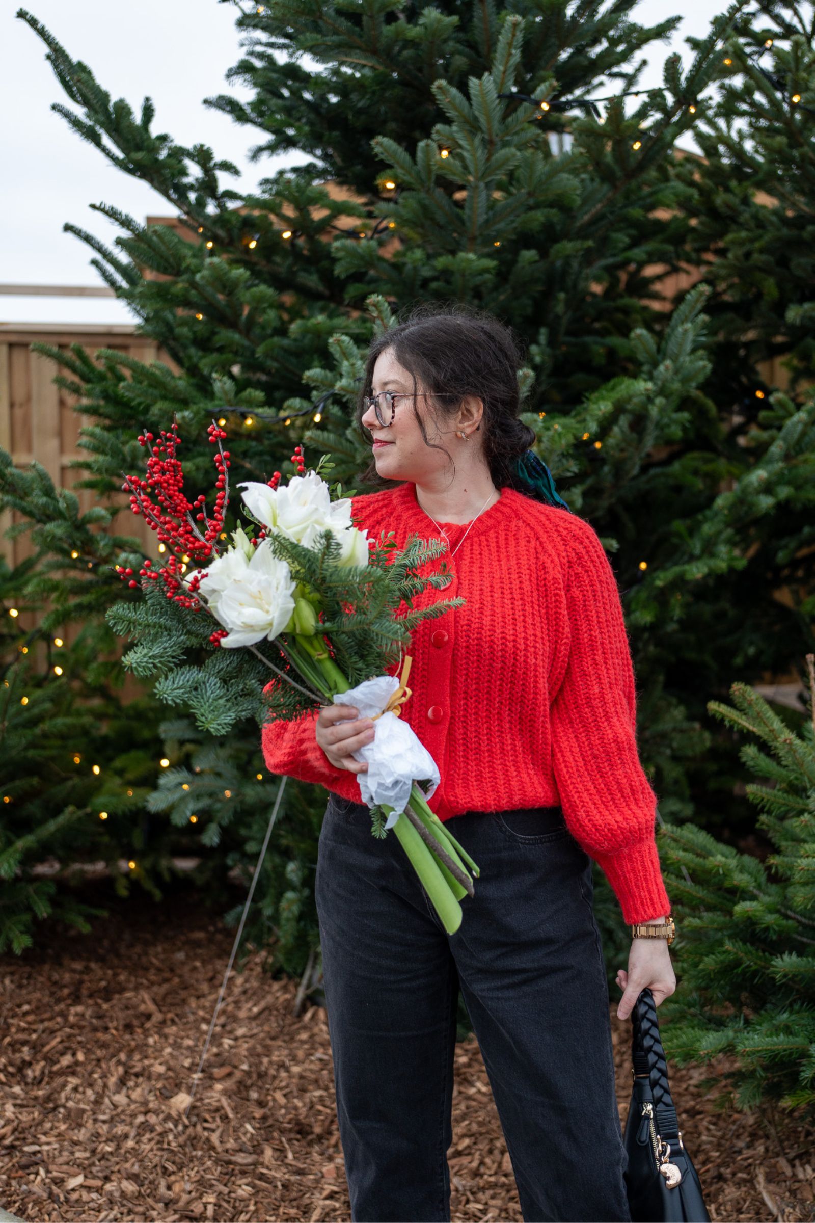 Costume Cadeau Noël Adulte Unisexe - Tunique Rouge Type Paquet Cadeau - Taille Unique, Polyester Doux