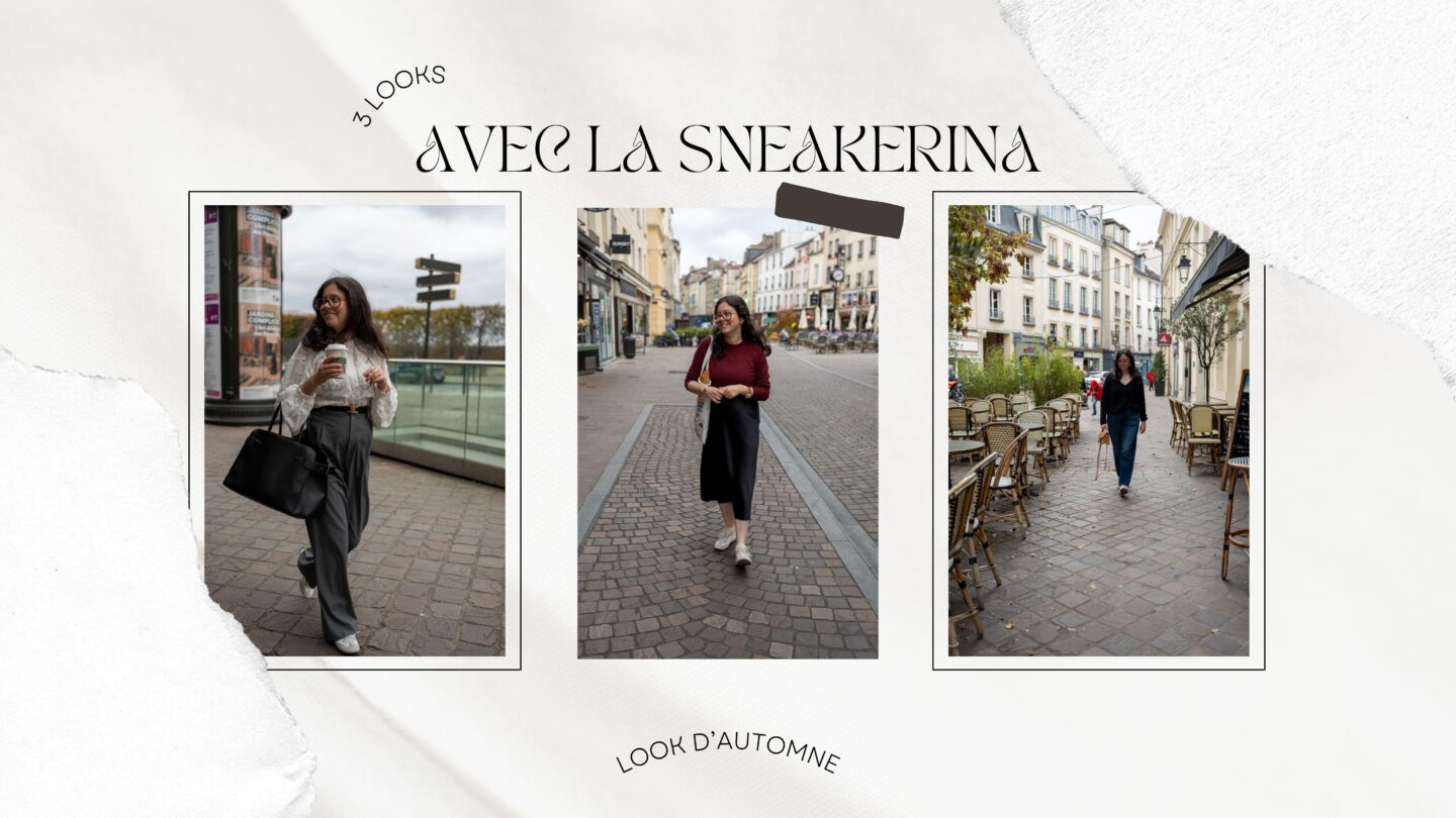 3 looks avec la sneakerina